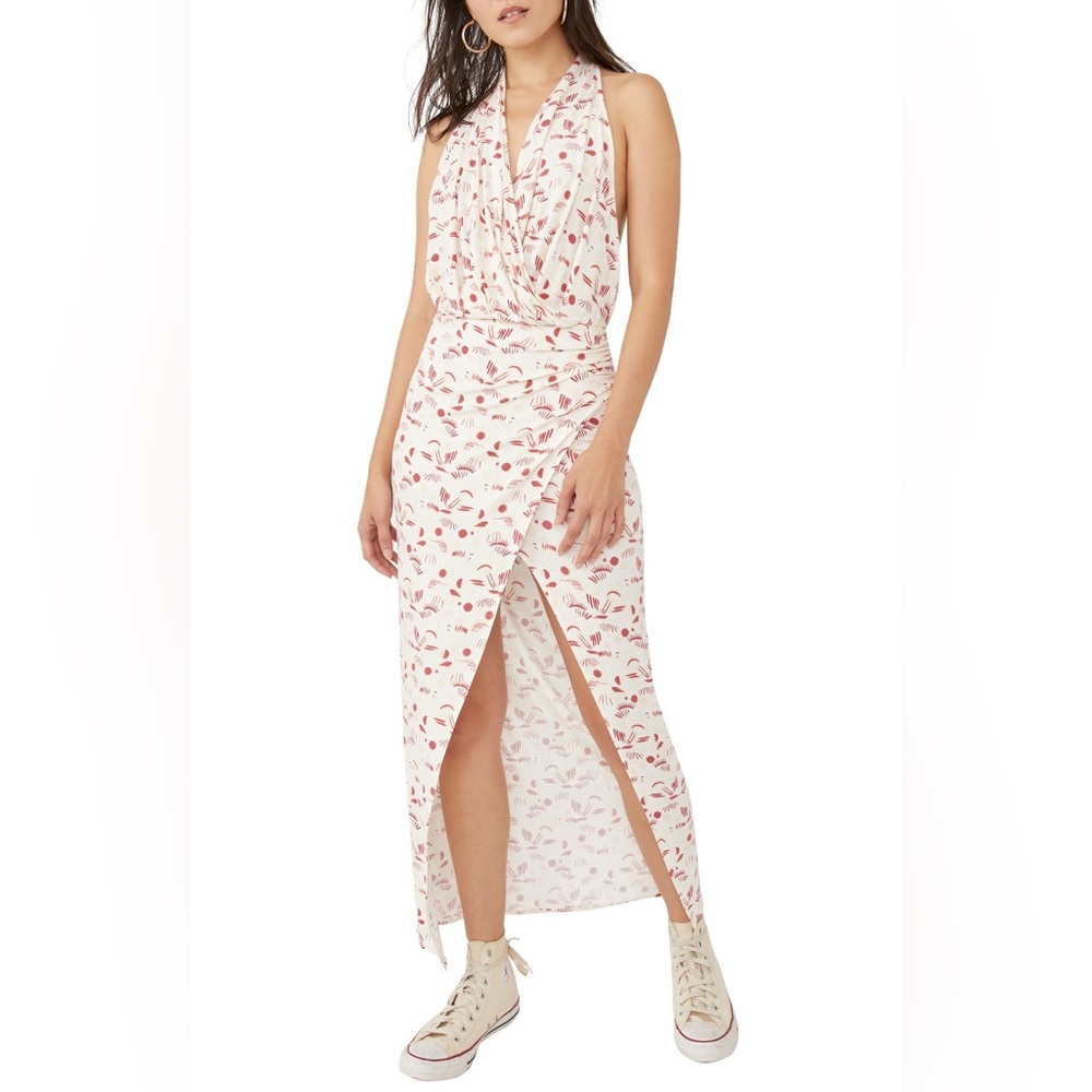 Free People Daria Botanical Pattern Halter Maxi Dress NWT Women’s Sizes - XS, S